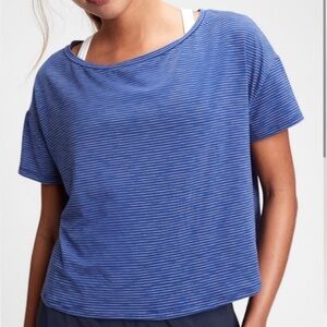 ❤️ Cropped T-Shirt Relaxed fit Short Sleeve Striped Top
